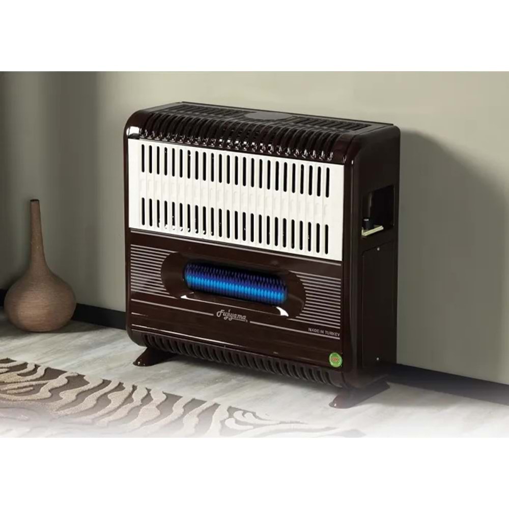 Fujiyama Hermetik Doğalgaz Sobası Kahverengi 9,3 kW Ayaklı
