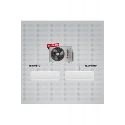 Arçelik 30100 MD Pro 1+3 Multi Sistem Klima (12+12+18 BTU İç Ünite)