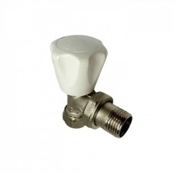 Kalde Köşe Radyatör Vanası PE-X Altı Köşe Volanlı 1/2” / 16 x 2