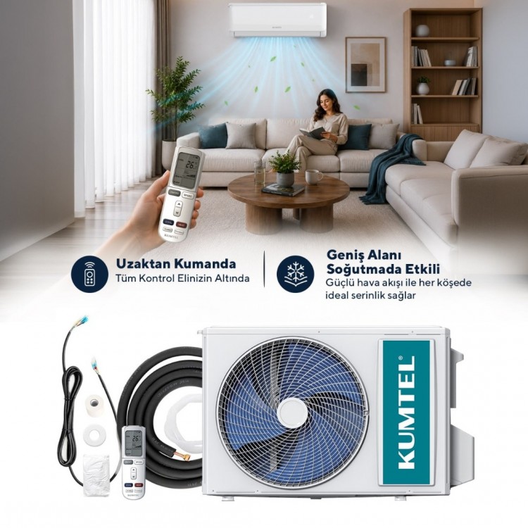 Kumtel Sugi 9.000 Btu Inverter Duvar Tipi Split Klima