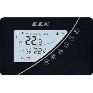 Eca Poly Touch 400B Programlanabilir Kablosuz Oda Termostatı Siyah